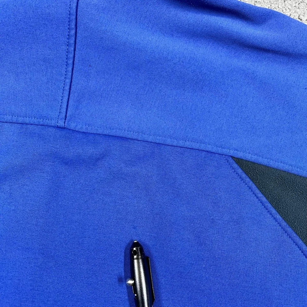 Helly Hansen Mens Blue Full Zip Softshell Fleece Lined Jacket Size Large L